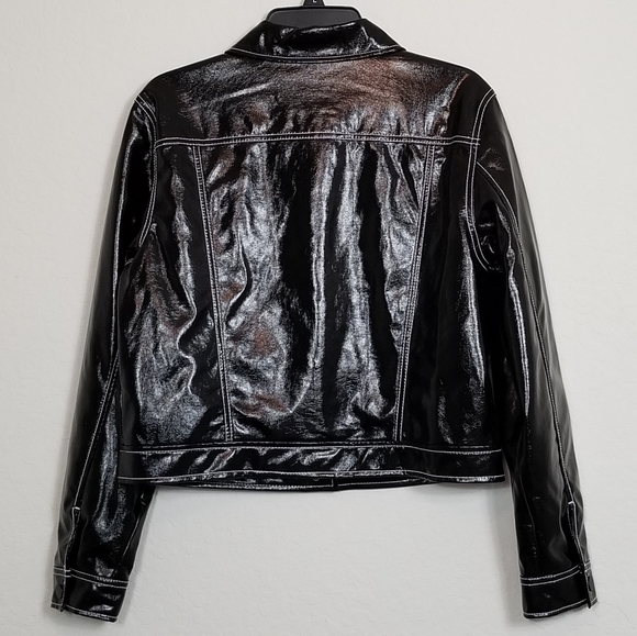 NINE WEST Soft Patent Leather Jacket BNWT - Picture 7 of 8